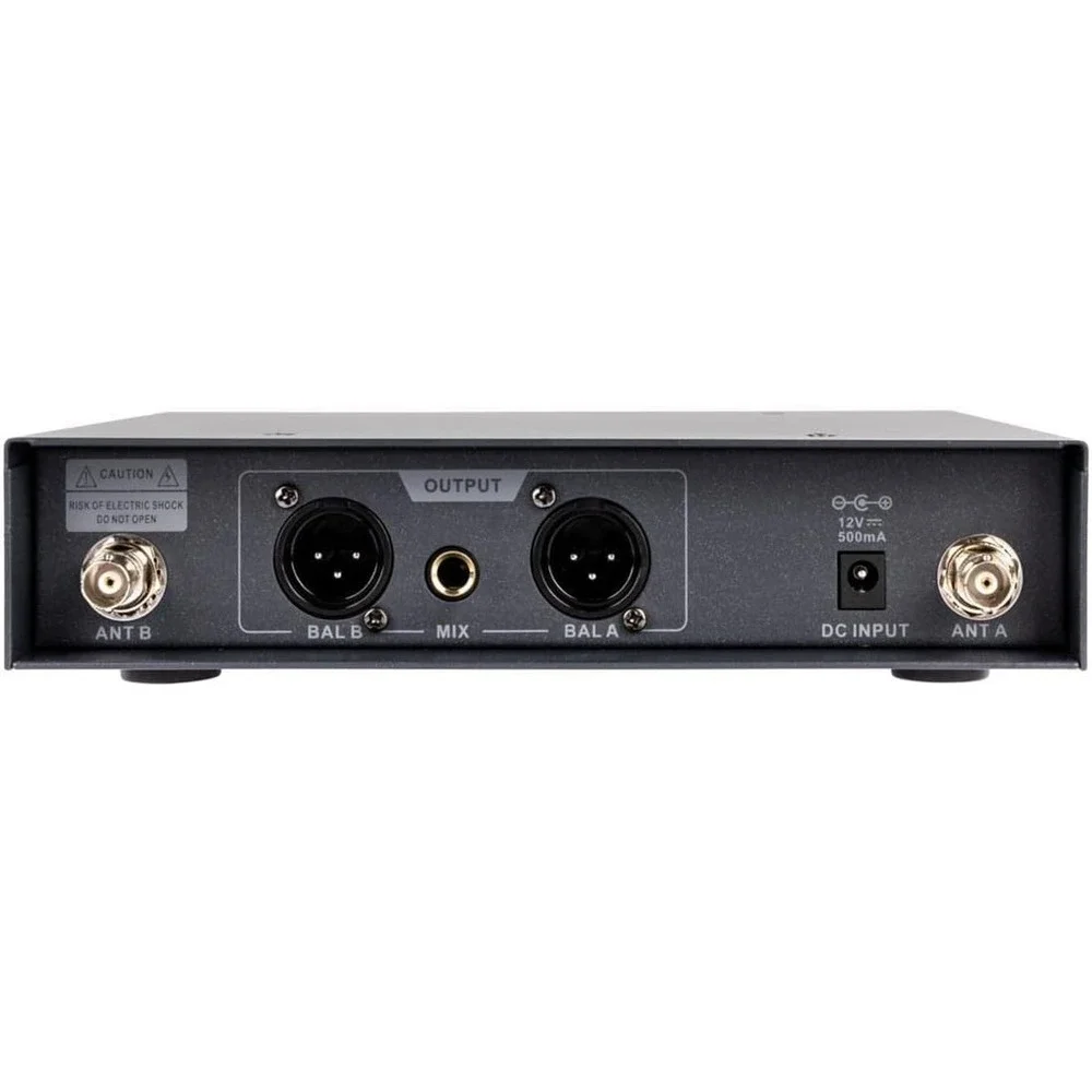 Monoprice Wireless Mic System‎ Dual Handheld 200-Channel UHF for Karaoke Church